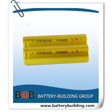 Icr18650 3.7V 2000mAh Lithium Battery